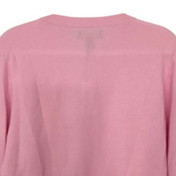 BR Banana Republic NWT 100% Cashmere Crewneck Sweater Pink Size Medium - Picture 5 of 10